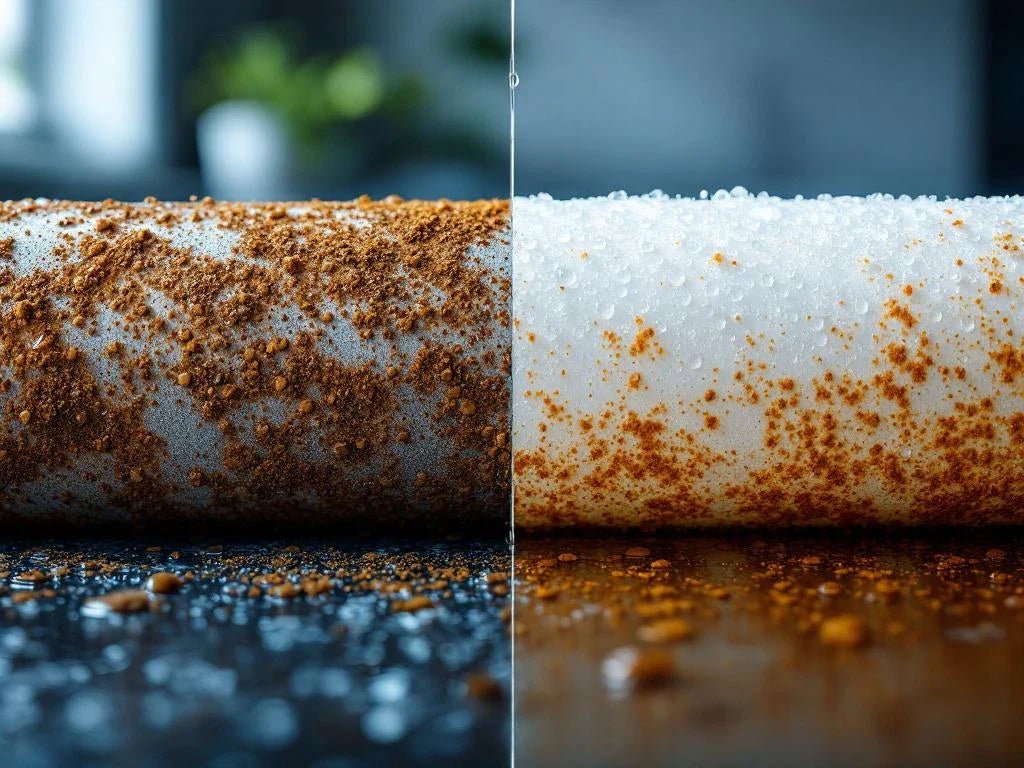 omgekeerde osmose filter vergelijking vervuild schoon