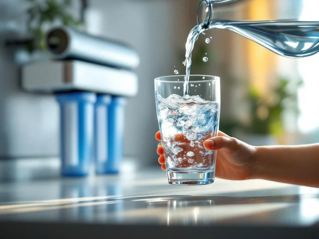 reverse osmosis water filtratie systeem kind glas