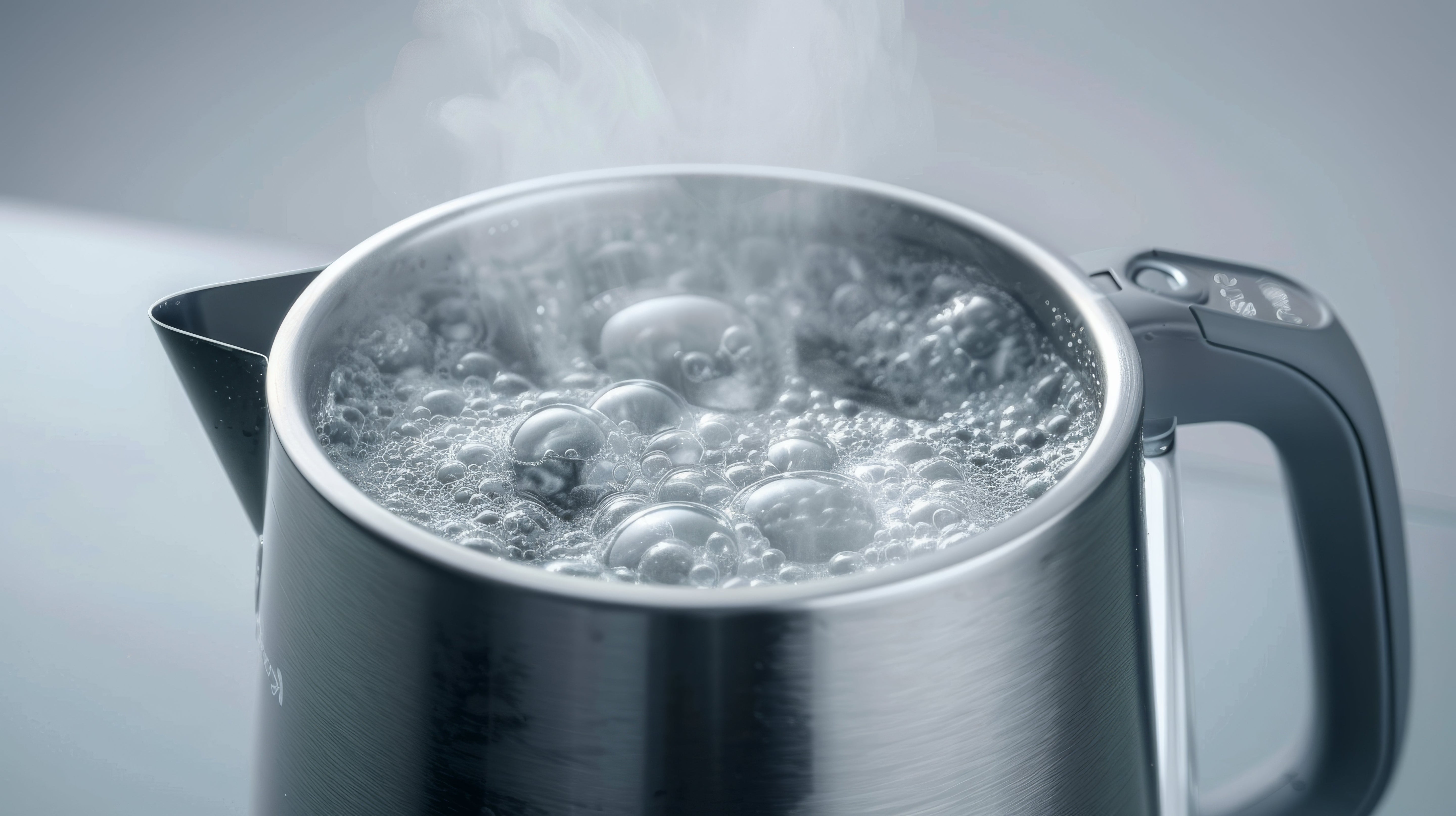water wat aan het koken is om de bacteriën te doden