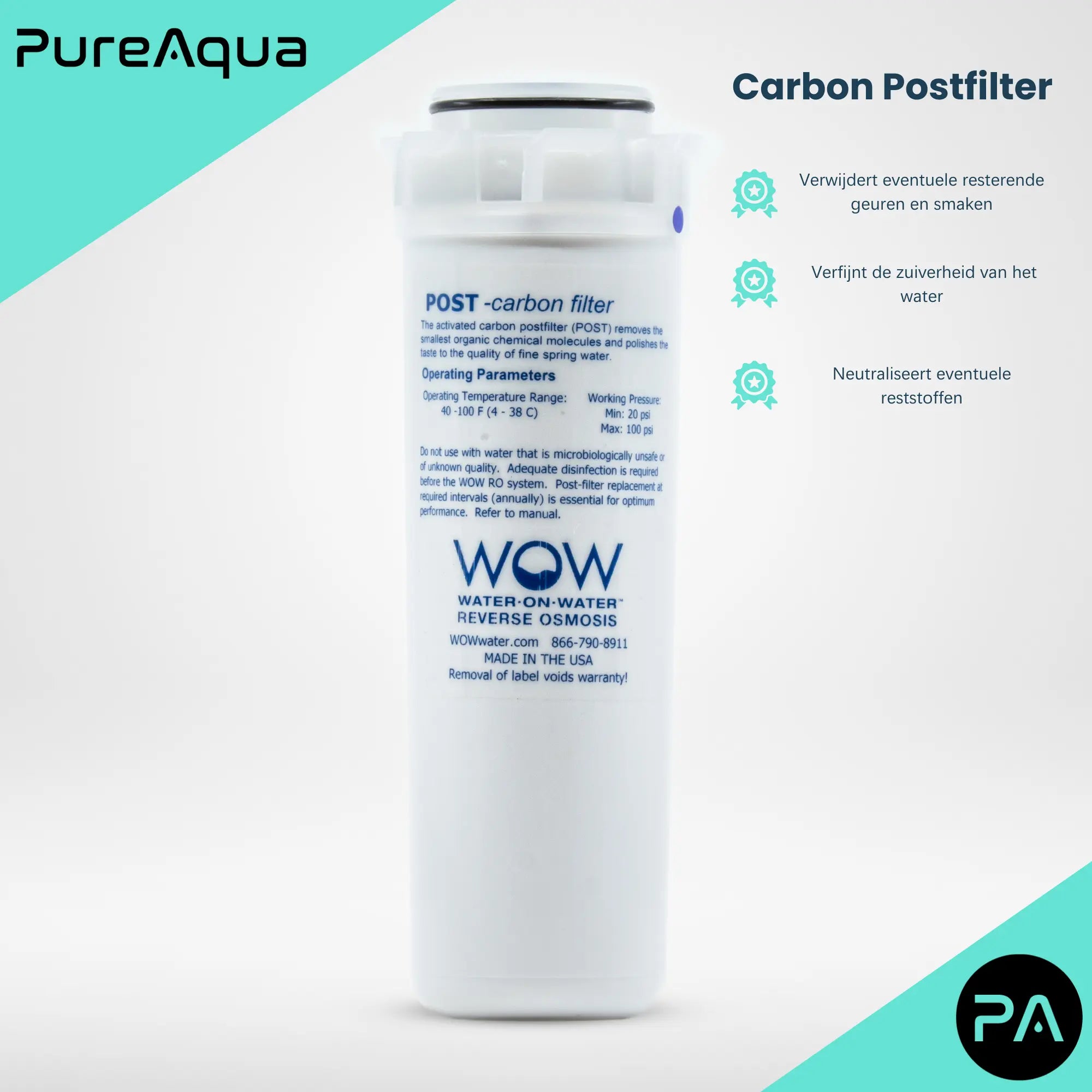 POST | Carbon Postfilter voor huishoudens