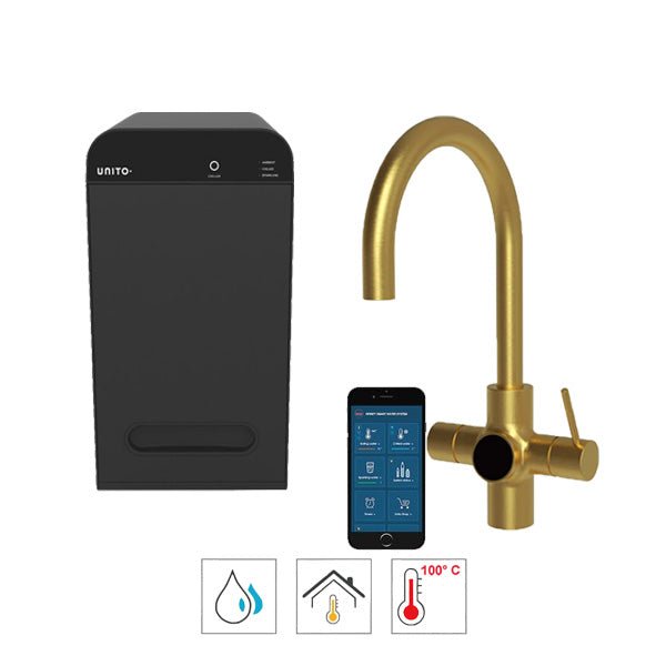 Unito Lava kokend water kraan 3-in-1 Orbit Cosmos Rond met Juice-bar 4.4 Liter