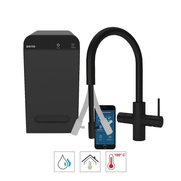 Unito Lava kokend water kraan 3-in-1 Cosmos Rond Pullout 4.4 Liter