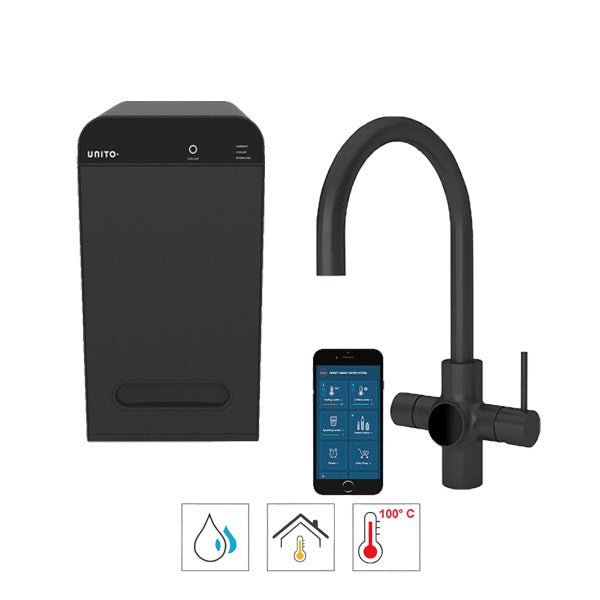 Unito Lava kokend water kraan 3-in-1 Orbit Cosmos Rond met Juice-bar 4.4 Liter