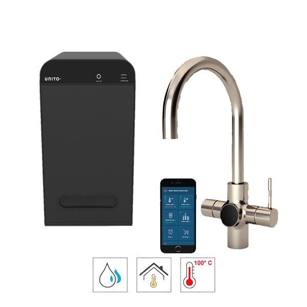 Unito Lava kokend water kraan 3-in-1 Orbit Cosmos Rond met Juice-bar 4.4 Liter