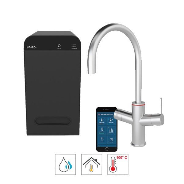 Unito Lava kokend water kraan Universe Rond 4.4 Liter