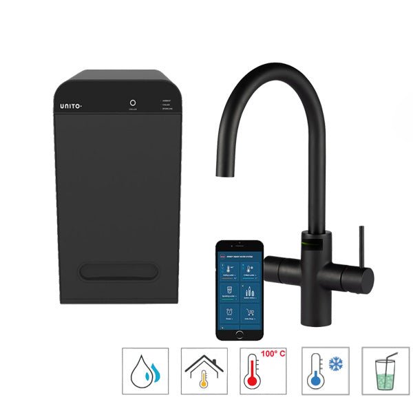 Unito Infinity kokend water kraan 6-in1 Cosmos Rond