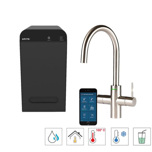 Unito Infinity kokend water kraan 6-in1 Cosmos Rond