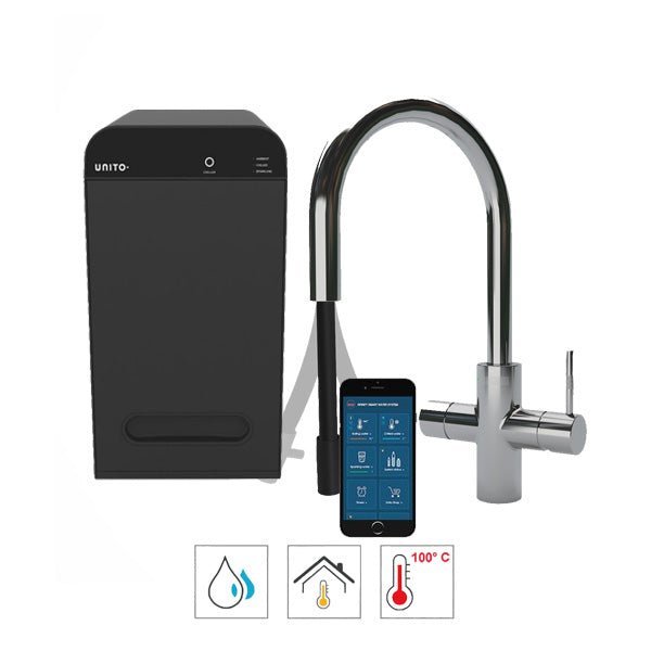 Unito Lava kokend water kraan 3-in-1 Cosmos Rond Pullout 4.4 Liter