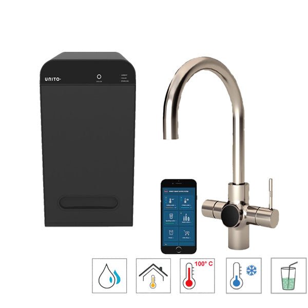 Unito Infinity kokend water kraan 6-in-1 Orbit Cosmos Rond met Juice-bar