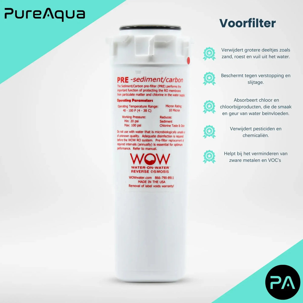 PRE | Voorfilter voor huishoudens