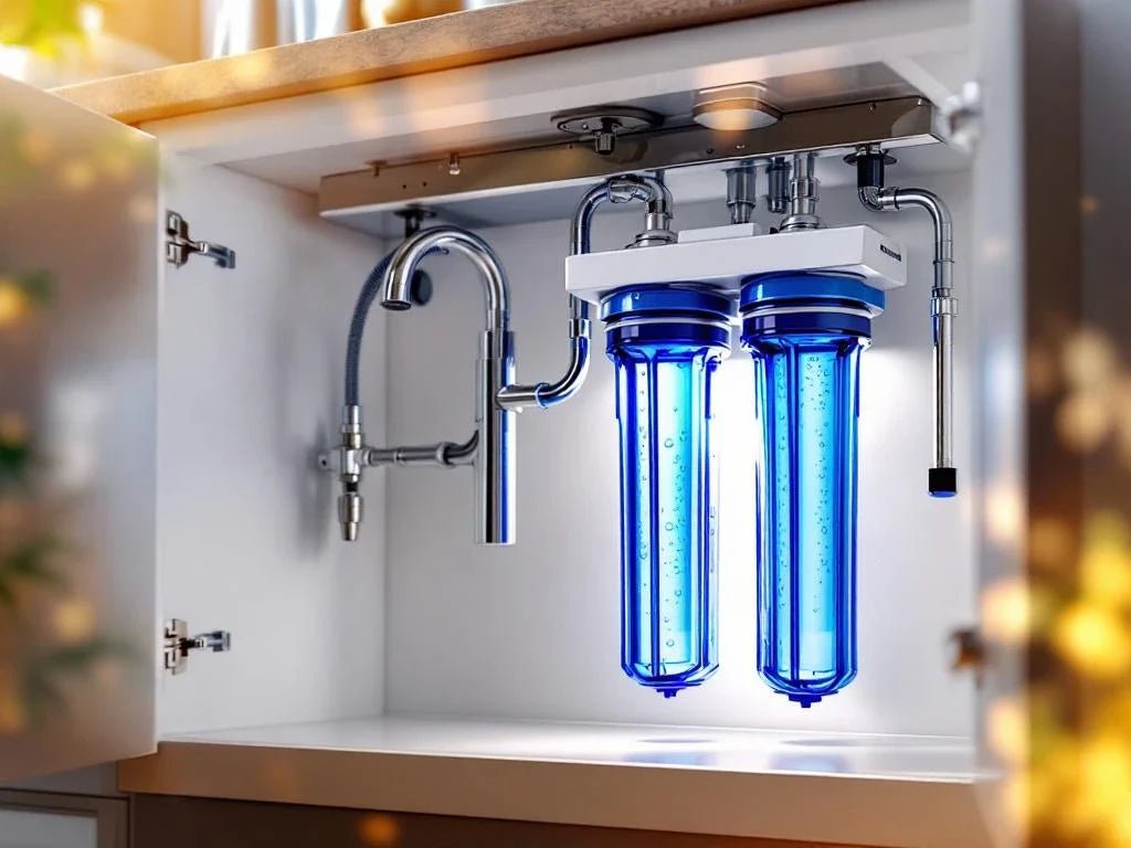 omgekeerde osmose waterfilter keukenkast chroom