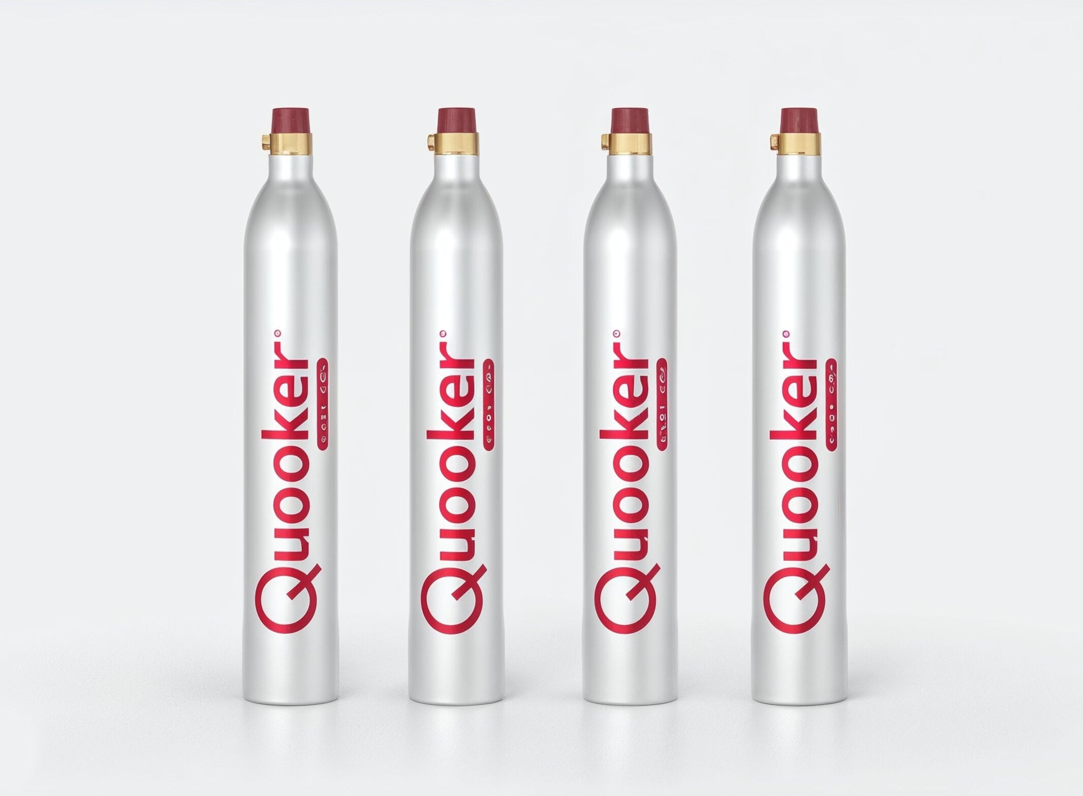 Set van 4 CO2 flessen
