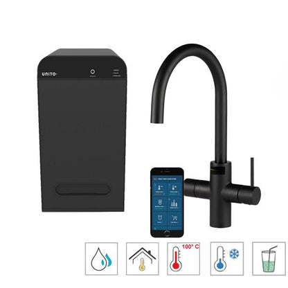 Unito Infinity kokend water kraan 6-in1 Cosmos Rond