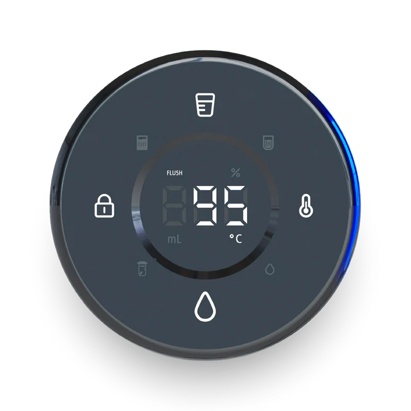 Het dispay van een water zuiver apparaat met omgekeerde osmose filtratie
