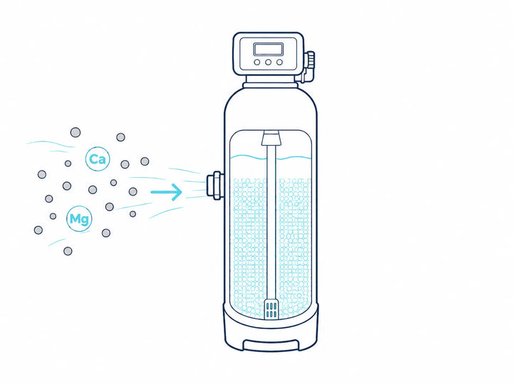 Stap 1: Hard water komt binnen